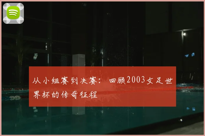 从小组赛到决赛:回顾2003女足世界杯的传奇征程
