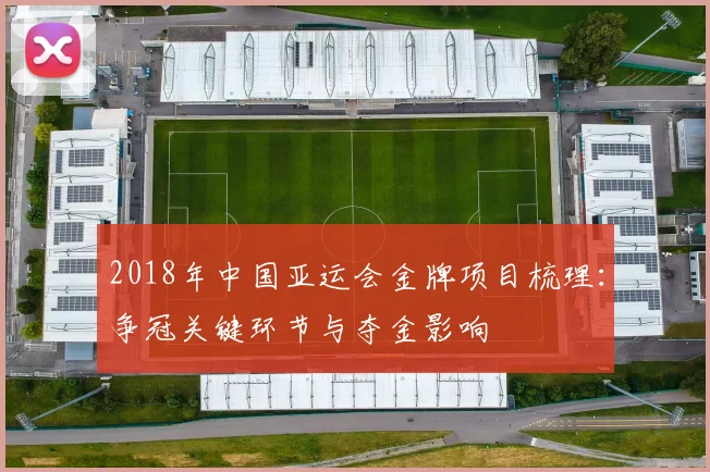 2018年中国亚运会金牌项目梳理：争冠关键环节与夺金影响